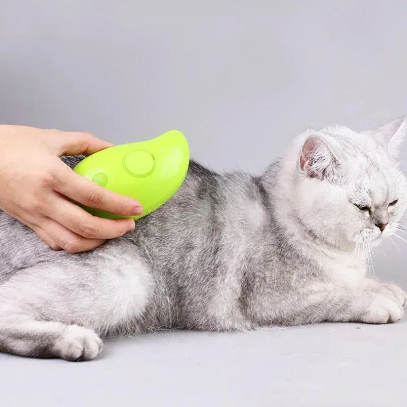 Dog Cat Steamy Brush Steam Brush Electric Sprayer for Massage Pet Grooming tool Shedding 3 in 1 Electric Sprays Massage Combs
