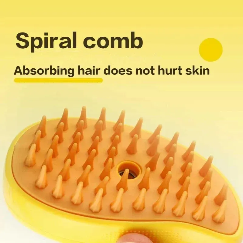 Dog Cat Steamy Brush Steam Brush Electric Sprayer for Massage Pet Grooming tool Shedding 3 in 1 Electric Sprays Massage Combs