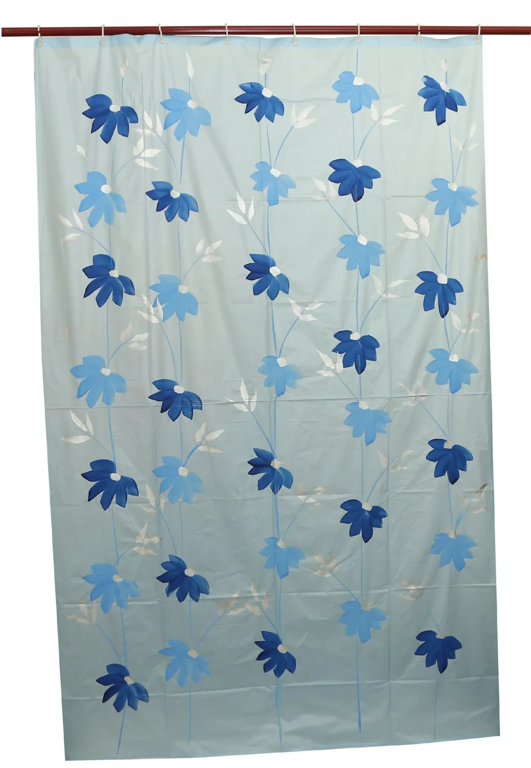 Kuber Industries Shower Curtain & Bathmat Set | Non-Slip Bath mats for Bathroom | Easy-Slide Curtains | Polyester Curtain or Bathmat for Bath Décor | YF343-3T | 6 Pcs Set | Multicolor