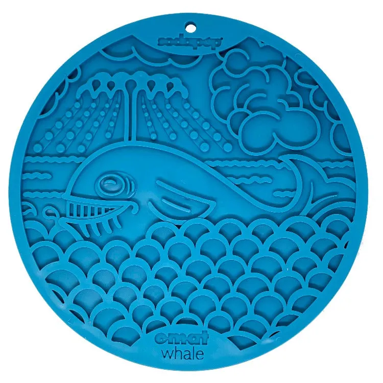 Large Blue Whale & Large Yellow Duckies Bathtub eMat Lick Mat Bundle
