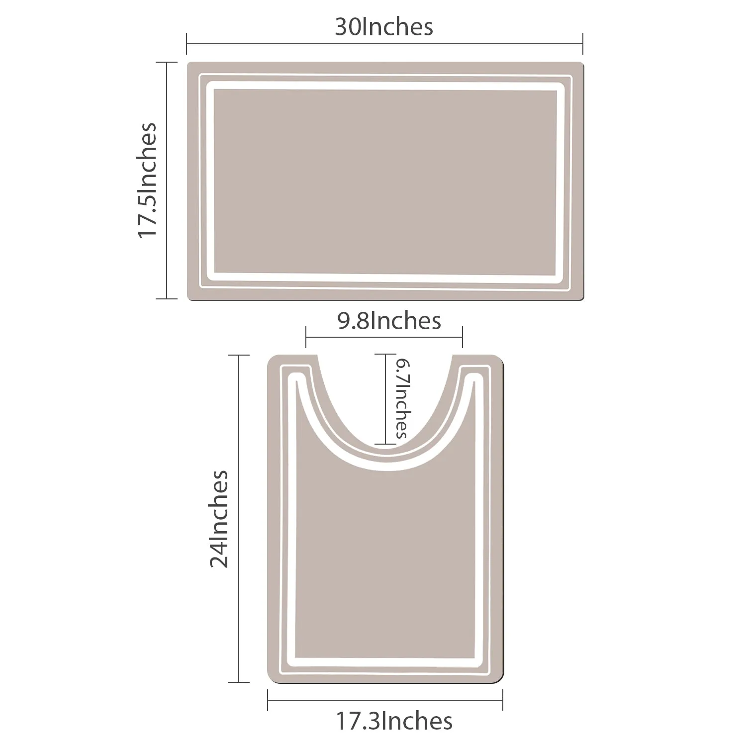 Memory Foam Toilet Mat
