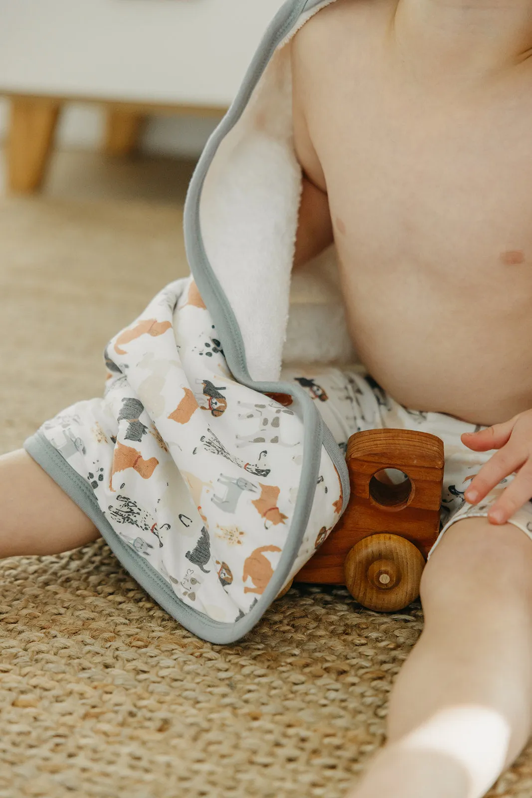 Premium Baby Knit Hooded Towel - Rufus