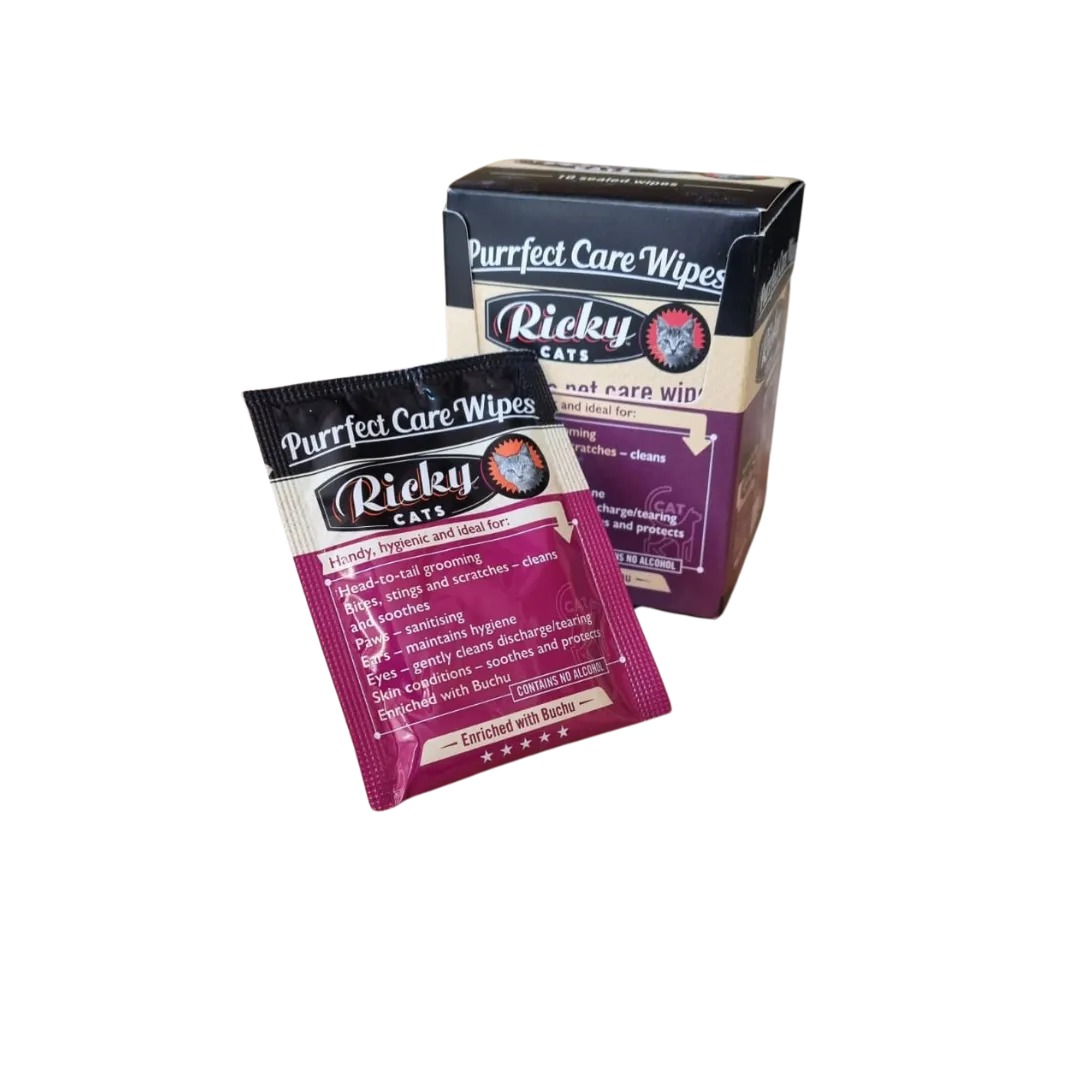 Ricky Feline Purrfect Care Wipes - 10 pbox